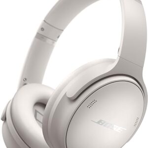 Bose QuietComfort Wireless Noise Cancelling Headphones, Bluetooth Over Ear Headphones with Up To 24 Hours of Battery Life, White Smoke