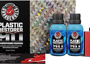 Car Plastic Restorer & Hydrophobic Trim Ceramic Coating Kit Long Lasting Coating Car Accessories 30ml, 1fl oz (2 Pack)