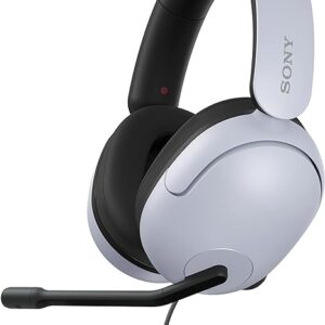 Sony-INZONE H3 Wired Gaming Headset, Over-ear Headphones with 360 Spatial Sound, MDR-G300,White