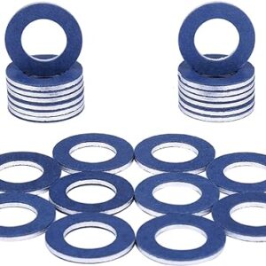 90430-12031 (24Pcs) Aluminum Oil Drain Plug Gaskets Fits for Toyota Lexus Scion Crush Washer Seals Replaces# 9043012031