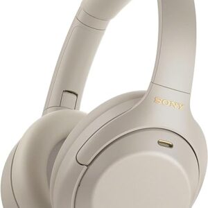 Sony WH-1000XM4 Wireless Premium Noise Canceling Overhead Headphones with Mic for Phone-Call and Alexa Voice Control, Silver WH1000XM4