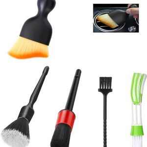 Car Detailing Brushes Duster Cleaning Kits, Soft Hair Dashboard Air Vent Crevice Dusting Detail Cleaner Interior Accessories Tools for Car Decoration,Automotive,Truck,SUV,RV