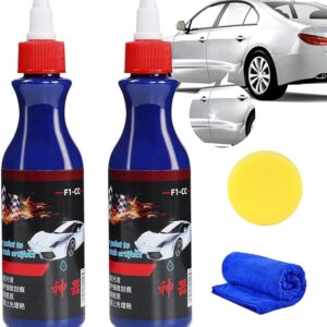 Scratch Repair Wax for Car,Car Scratch Remover Kit for Vehicles, Professional Car Paint Deep Scratch Repair Agent,Car Polish Scratch Care,Nano Paint Spray Renew Quick Polishing with Wipe & Sponge (A1)