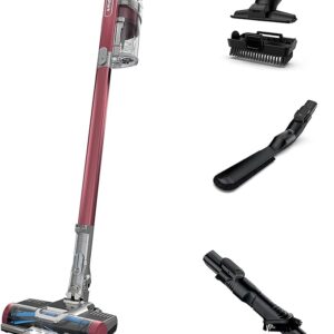 Shark IZ362H Anti-Allergen Cordless Pet Pro Lightweight Stick HEPA Vacuum with Self-Cleaning Brushroll, PowerFins, Crevice, Upholstery, Multi-Tool for Pet Hair, Flex, 40 min runtime, Red, .34-Quart