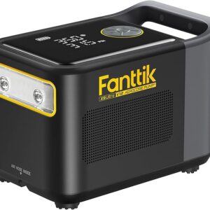 Fanttik X9 Ultra™ Portable Tire Inflator for Pickup Trucks | 3-in-1 Air Pump, Power Station, Flashlight | 6× Faster Inflator with Digital Gauge | Air Compressor for Cybertruck, SUV, EV, Compact Car