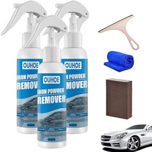 Ouhoe Iron Powder Remover, Car Rust Removal Spray, Ouhoe Rust Removal Spray, Iron Powder Remover Spray, Rustout Instant Remover Spray (3pcs-30ml)