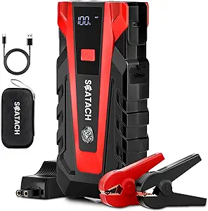 011 3000A Car Battery Jump Starter,12V Jump Starter Battery Pack (up to 9.0L Gasoline and 7.0L Diesel Engine), Portable Jump Box with 3 Modes Flashlight and Jumper Cable