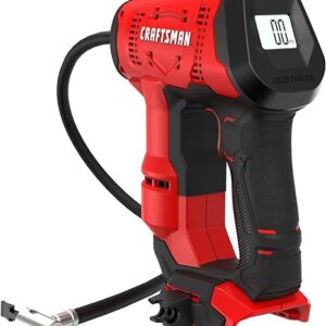 CRAFTSMAN V20 Cordless Inflator for Tires and Balls, High Pressure, PSI of 150, Bare Tool Only (CMCE521B)
