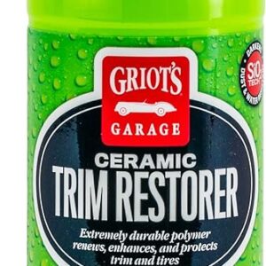 Griot's Garage 10944 Ceramic Trim Restorer 16oz – Restore Exterior & Interior Plastics, Rubber Seals, & Tires – Satin Finish Provides Like New Appearance – Ceramic Infused for Long Lasting Results