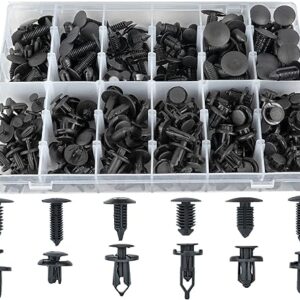 240 Pcs Bumper Clips Car Clips Plastic Rivets Fasteners Push Retainer Kit Most Popular Sizes Auto Push Pin Rivets Set - GM Ford Toyota Honda Chrysler