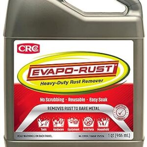 CRC Evapo-Rust, Heavy-Duty Rust Remover, Reusable, Acid-Free, Non-Corrosive, Water-based, 32 oz, Removes Rust to Bare Metal