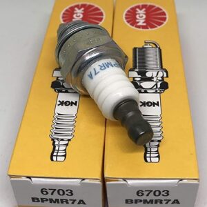 NGK (6703) BPMR7A Spark Plugs Individual Boxed - 2 Pack, Copper