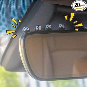 20 Pcs Cute Soot Sprites Car Rearview Mirror Accessories - Funny Dashboard Decor for Cute Car Ornament Gifts and Interior Decors